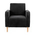 Artiss Reclining Armchair, Velvet Sofa Bed Daybed, Single Chair, Black