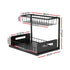 Under Sink Organizer Storage L Shape 1 Pull Out Drawers Kitchen Cabinet Shelf