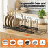 Expandable Pots and Pans Organizer Rack Cookware Holder Kitchen Cabinet Rack