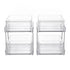 Artiss 2 Pack Clear Pull Out Cabinet Organiser 2 Tier Storage Drawers