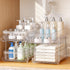 Artiss 2 Pack Clear Pull Out Cabinet Organiser 2 Tier Storage Drawers