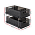 Under Sink Organizer 2 Tier Pull Out Drawer with Removable Baskets & Divider