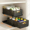 Under Sink Organizer 2 Tier Pull Out Drawer with Removable Baskets & Divider