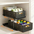 Under Sink Organizer 2 Tier Pull Out Drawer with Removable Baskets & Divider