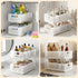 Artiss Under Sink Organizer 2 Tier Pull Out Drawer with Removable Baskets & Divider White
