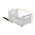 Artiss 4 Pack Pull out Drawers for Cabinets Foldable Slide Out Drawers