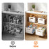 Artiss 4 Pack Pull out Drawers for Cabinets Foldable Slide Out Drawers