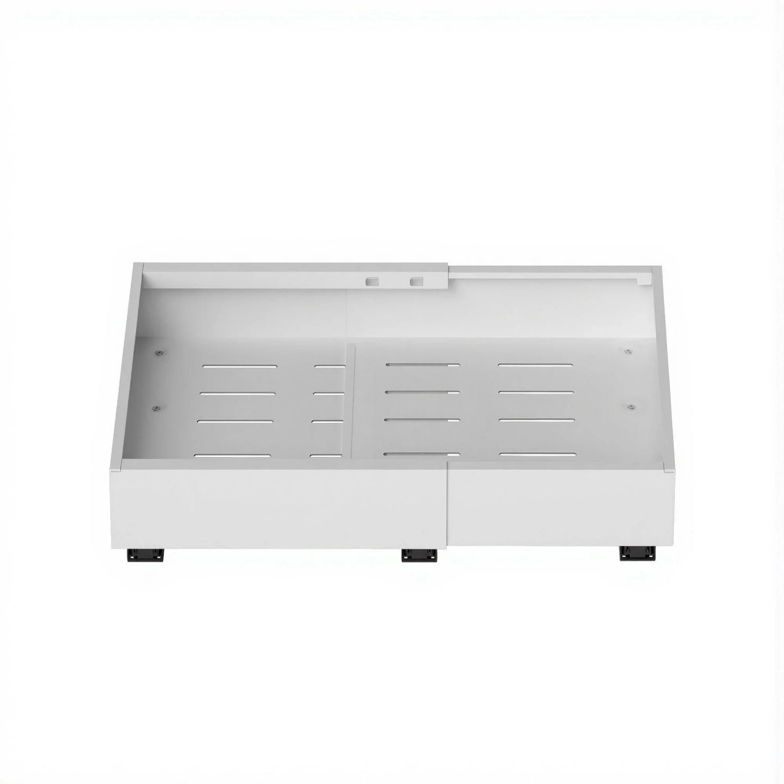 2 Pack Pull Out Drawers for Cabinets Expandable Cabinet Organizer White
