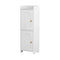 Bathroom Storage Cabinet 2-Tier Slim Toilet Organizer Adjustable White