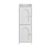 Bathroom Storage Cabinet 2-Tier Slim Toilet Organizer Adjustable White