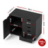 Mobile Filing Cabinet 5 Drawer with Door Modern Storage Cabinet Printer Stand