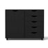 Mobile Filing Cabinet 5 Drawer with Door Modern Storage Cabinet Printer Stand