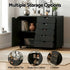Mobile Filing Cabinet 5 Drawer with Door Modern Storage Cabinet Printer Stand