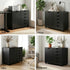Mobile Filing Cabinet 5 Drawer with Door Modern Storage Cabinet Printer Stand