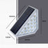Dimnezz Solar Warm White Triangle Step Lights