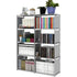 8 Grid Storage Rack Bookshelf Organizer Lightweight Durable Shelf
