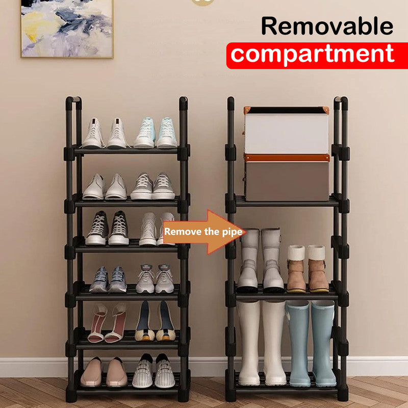 Hivvago 6 Tiers Shoe Rack Storage Organizer Shelf Adjustable Space Saver