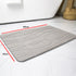 Hivvago Diatomaceous Earth Stone Bath Mat Fast Drying Non Slip Bathroom Mat