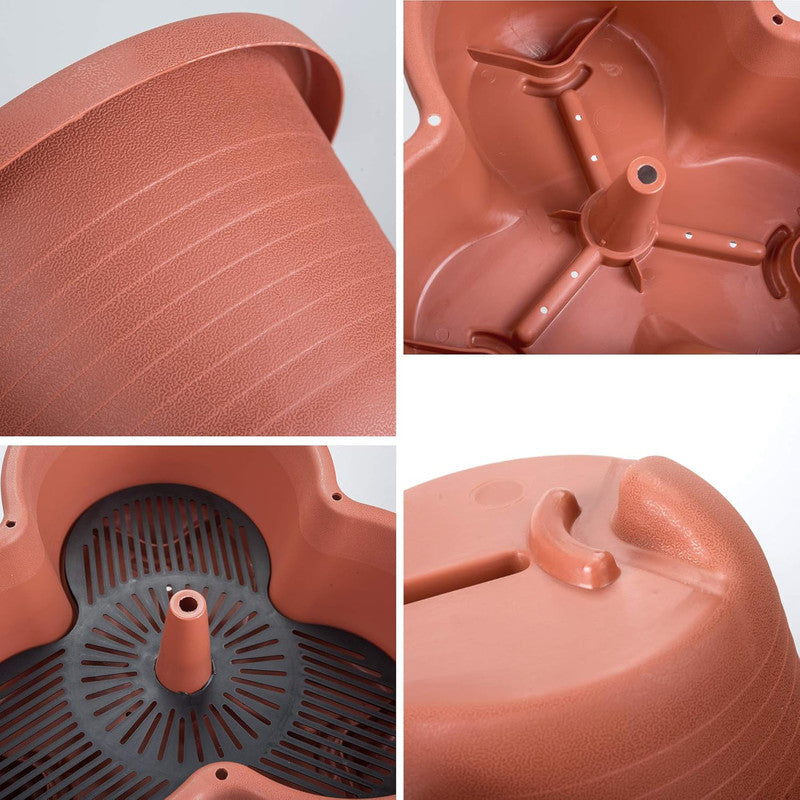 5-Tier Vertical Garden Planter – Stackable Indoor/Outdoor Pot with Wheel Base