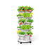 Hivvago 5-Tier Vertical Garden Planter – Stackable Indoor/Outdoor Pot with Base