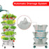 Hivvago 5-Tier Vertical Garden Planter – Stackable Indoor/Outdoor Pot with Base