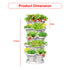 5-Tier Vertical Garden Planter – Stackable Indoor/Outdoor Pot with Base