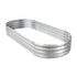 Hivvago Raised Garden Bed – Galvanized Steel Planter Box with Open Base, Silver