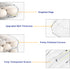 2 Layers Automatic Rolling Clear Egg Refrigerator Organizer with Lid