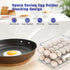 2 Layers Automatic Rolling Clear Egg Refrigerator Organizer with Lid