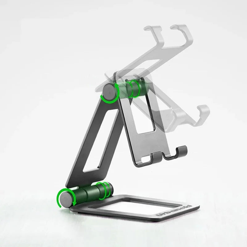 Portable Phone Tablet Stand Dual Folding Desk Travel Cradle Dock