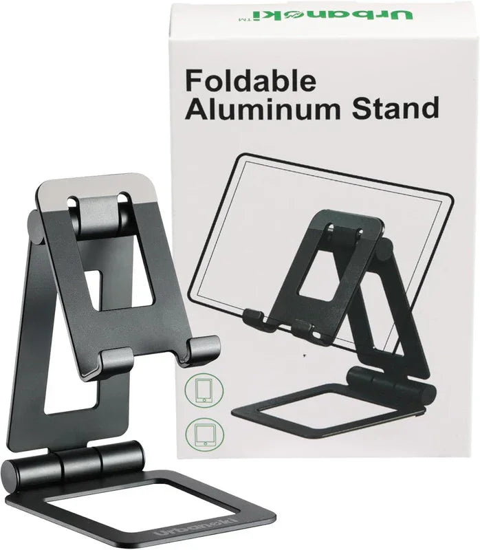 Portable Phone Tablet Stand Dual Folding Desk Travel Cradle Dock