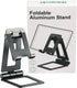 Portable Phone Tablet Stand Dual Folding Desk Travel Cradle Dock