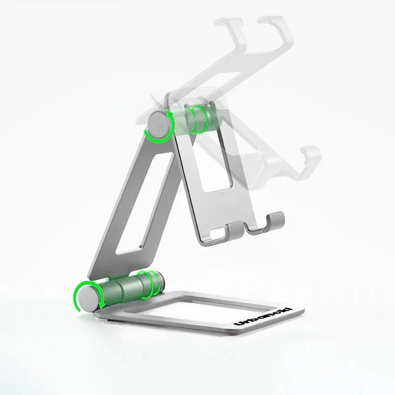 Portable Phone Tablet Stand Dual Folding Desk Travel Cradle Dock