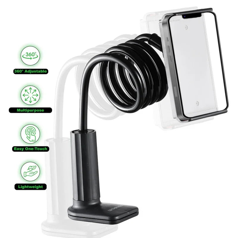 Gooseneck Phone Holder Flexible Clamp Mount for Bed Desk