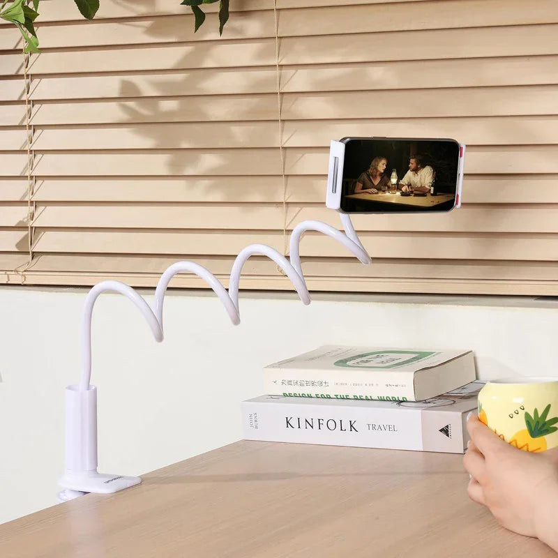 Gooseneck Phone Holder Flexible Clamp Mount for Bed Desk