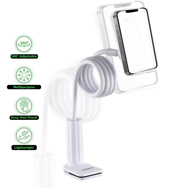 Gooseneck Phone Holder Flexible Clamp Mount for Bed Desk
