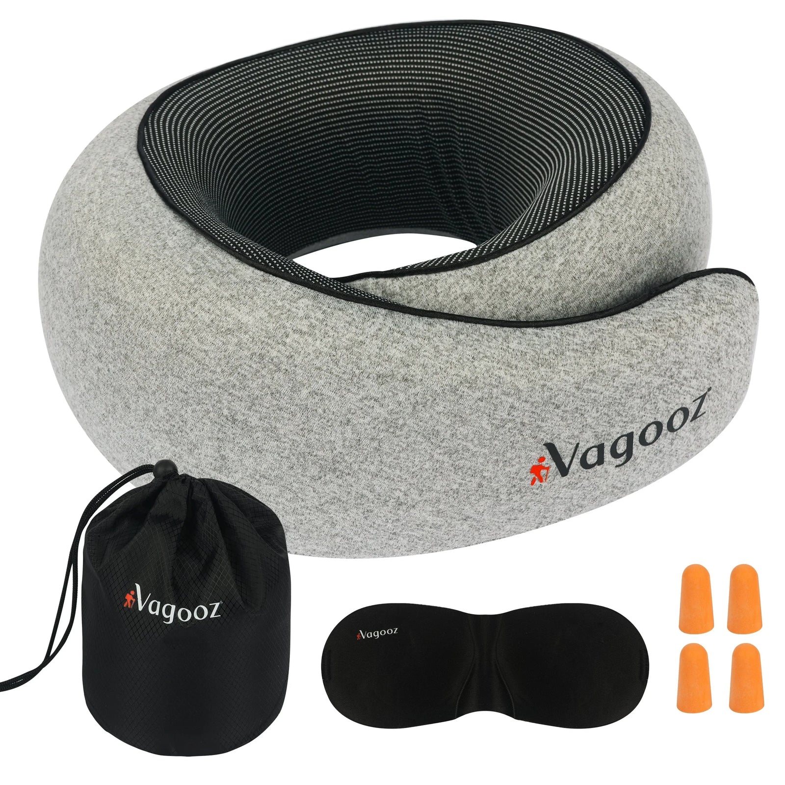 Memory Foam Travel Neck Pillow Set