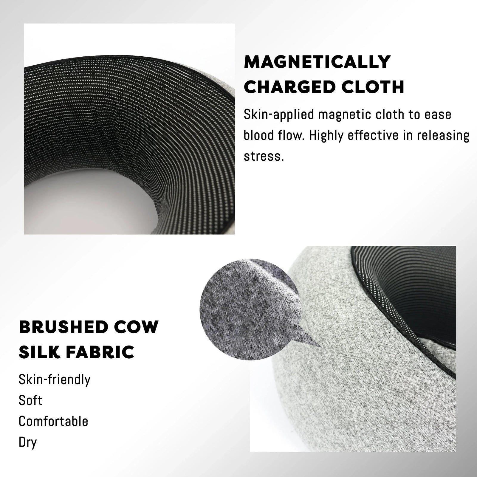 Memory Foam Travel Neck Pillow Set