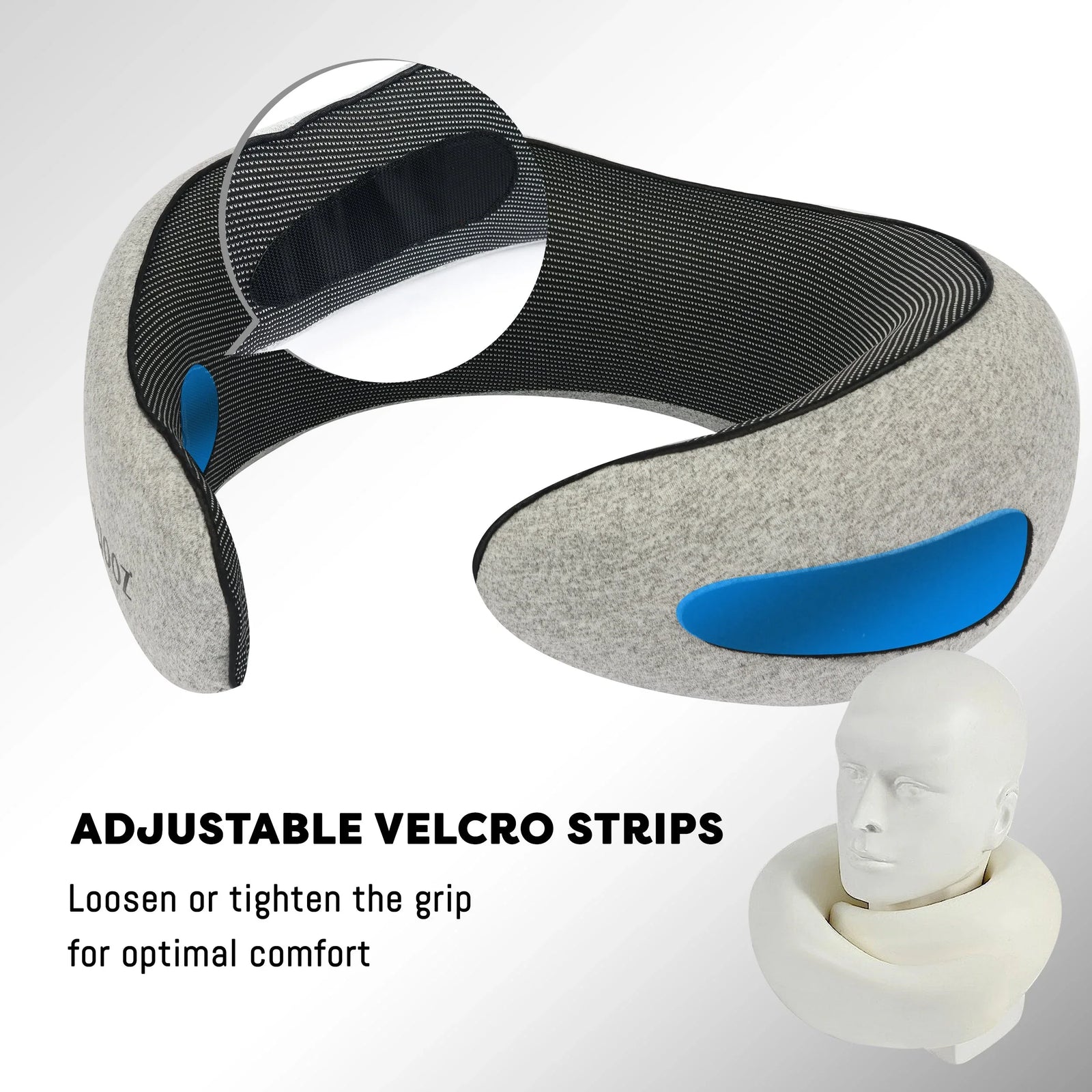 Memory Foam Travel Neck Pillow Set