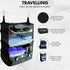 Foldable 3 Shelf Travel Camping Organizer with Hook