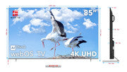 85″ Frameless UHD Smart WebOS TV