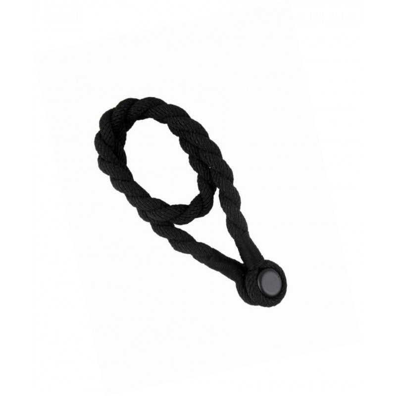 Magnetic weaved rope tieback Black
