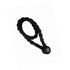 Magnetic weaved rope tieback Black