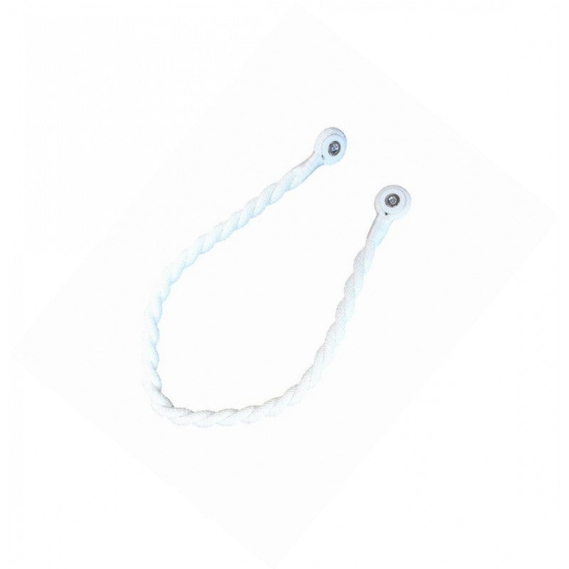 Magnetic weaved rope tieback Off White