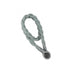 Magnetic weaved rope tieback Grey