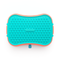 4-in-1 Slow Feeder Dog Bowl - Warm Ocean Red Bowl with Teal Lickmat