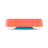 4-in-1 Slow Feeder Dog Bowl - Warm Ocean Red Bowl with Teal Lickmat