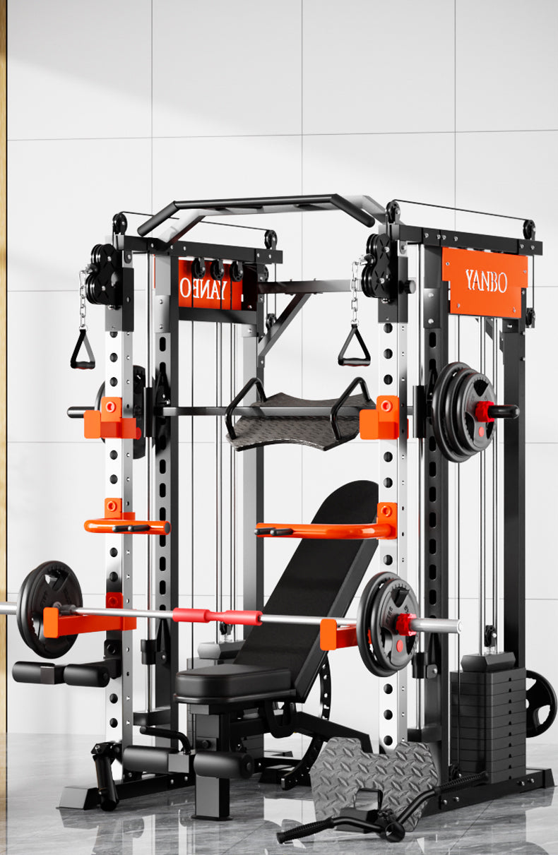 SmartFit M1 Max 140kg Pin Loaded Multi Functional Training Smith Machine Home Gym Power Rack Machine package