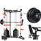 C1 Max Multi Functional Cable Crossover Station 140kgs Pin Loaded  Machine  + Multi Func Bench+7Ft Olympic Barbell + 100kgs Weights