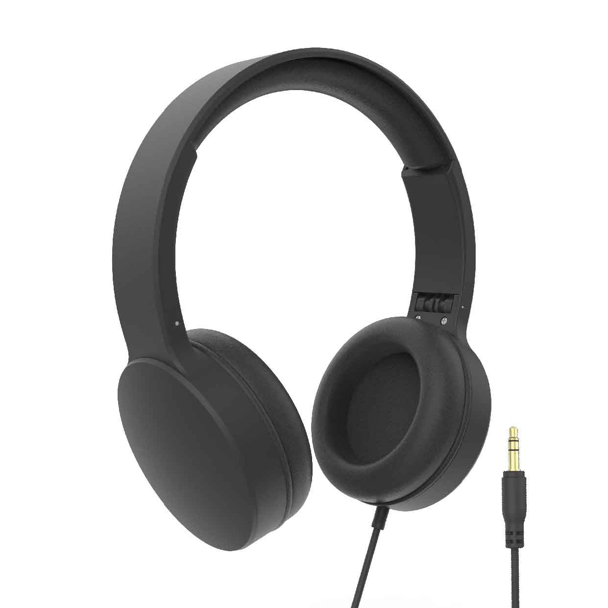 Wired Headphones with 40mm Drivers Black